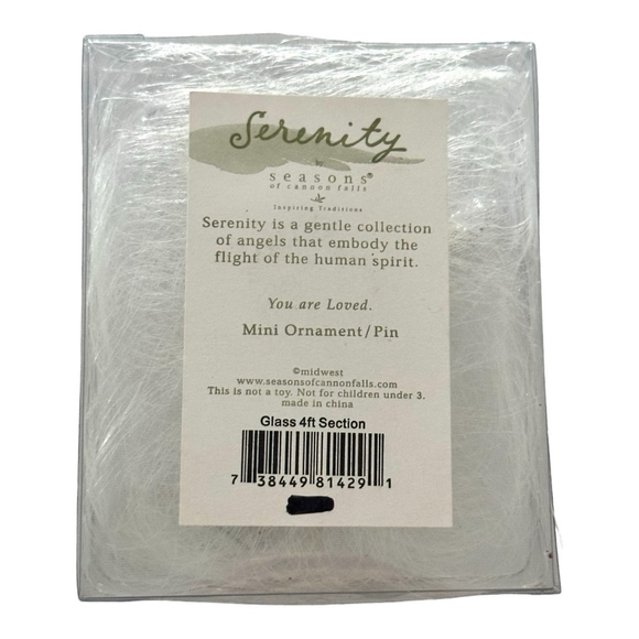 Rare Vintage Seasons Cannon Fall Serenity Angel Ornament You’re Loved Pin Brooch - Picture 6 of 6